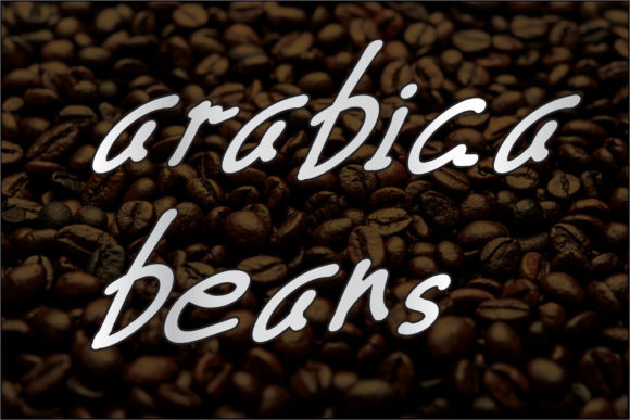Arabica Beans Font for Web Design