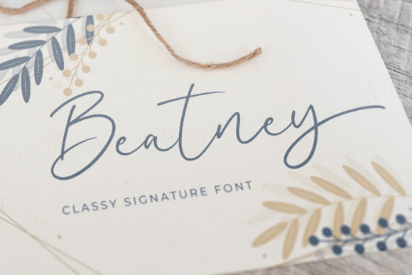 Beatney: A Delicate Handwritten Font