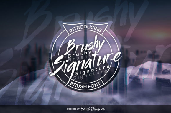Brushy Signature Font for Editorial Design