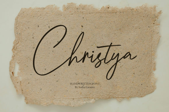 Christya: A Handwritten Font for Creative Makers