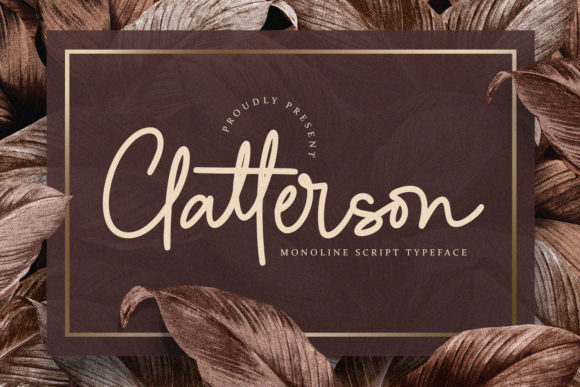 Clatterson: A Stylish Script Font for Web Design
