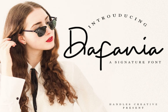Dafania: A Handwritten Font for Creative Web Design