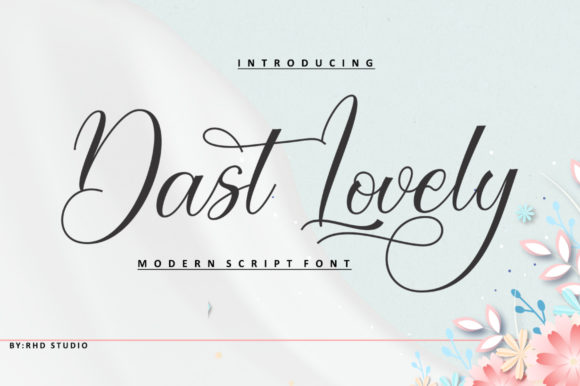 Dast Lovely: A Flowing Font for Creative Projects