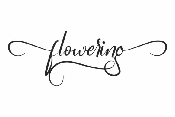 Flowering: A Font for Elegant Branding