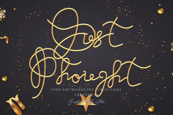 Just Thought: A Flowing Font for Creative Campaigns