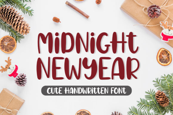 Midnight New Year Font for Business
