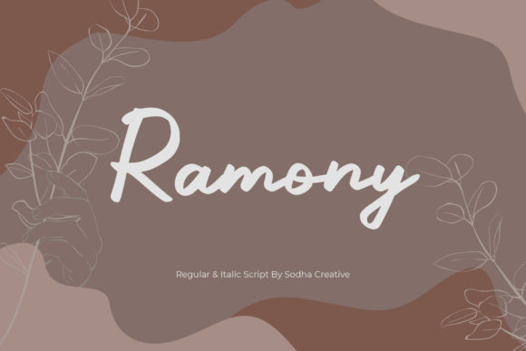 Ramony: A Flowing Font for Creative Campaigns
