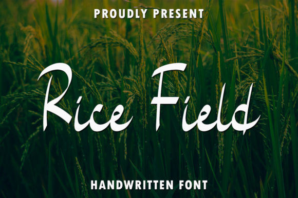 Rice Field: A Delicate Handwritten Font