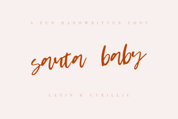 Santa Baby Font for Editorial Design