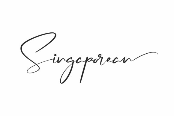 Singaporean Font: A Stylish Script for Campaigns