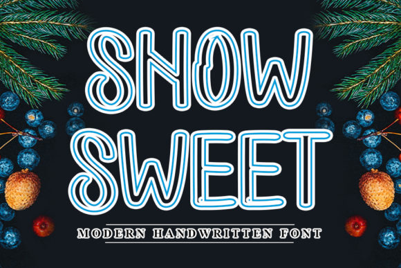 Snow Sweet: A Handwritten Font for Creative Projects