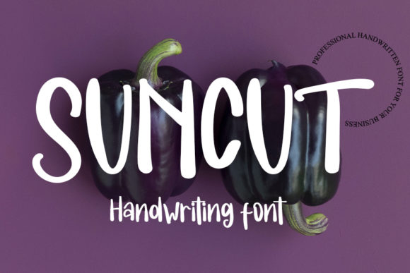Suncut: A Bold Handwritten Font