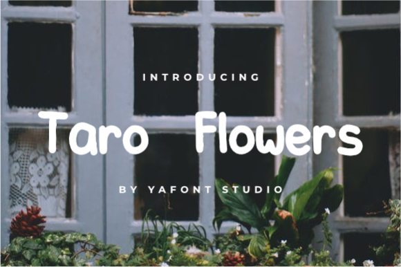 Taro Flowers: A Handwritten Font for Creative Projects