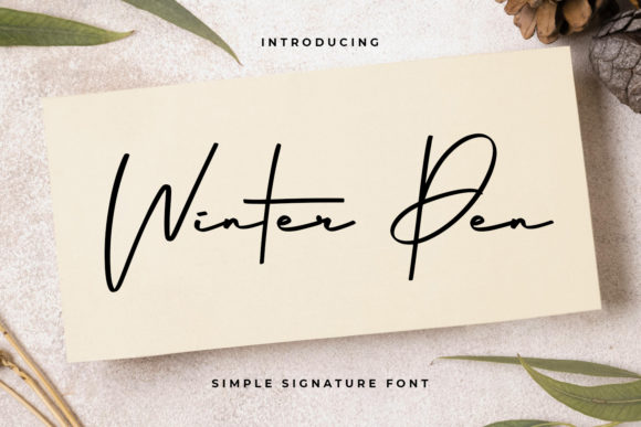 Winter Pen Font Review